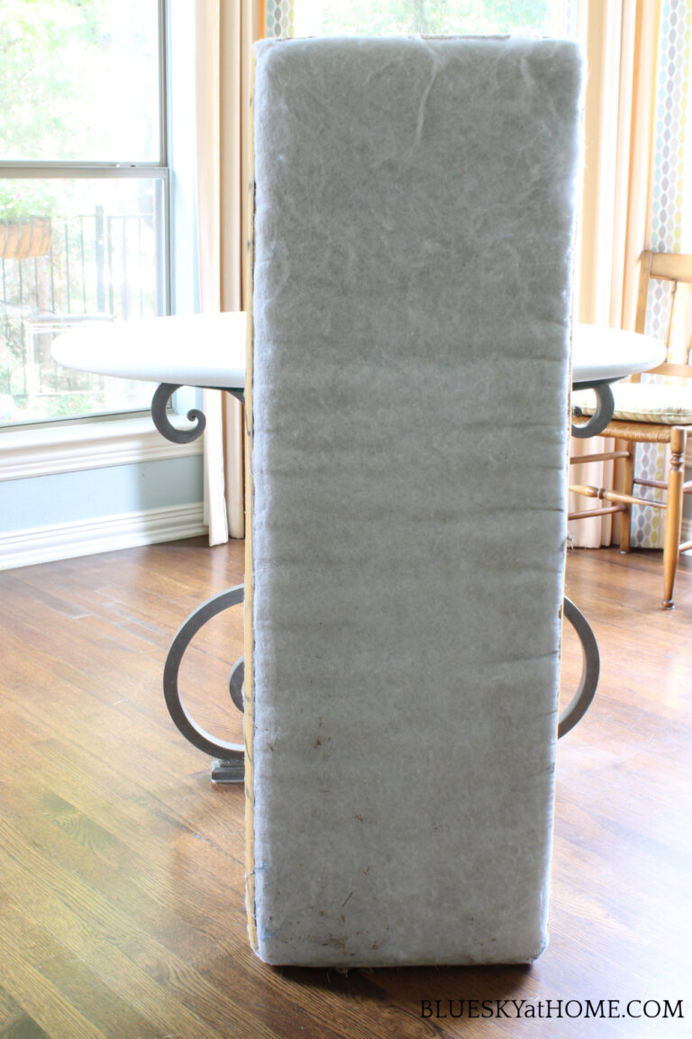 How to Make A NoSew Bench Cushion Bluesky at Home