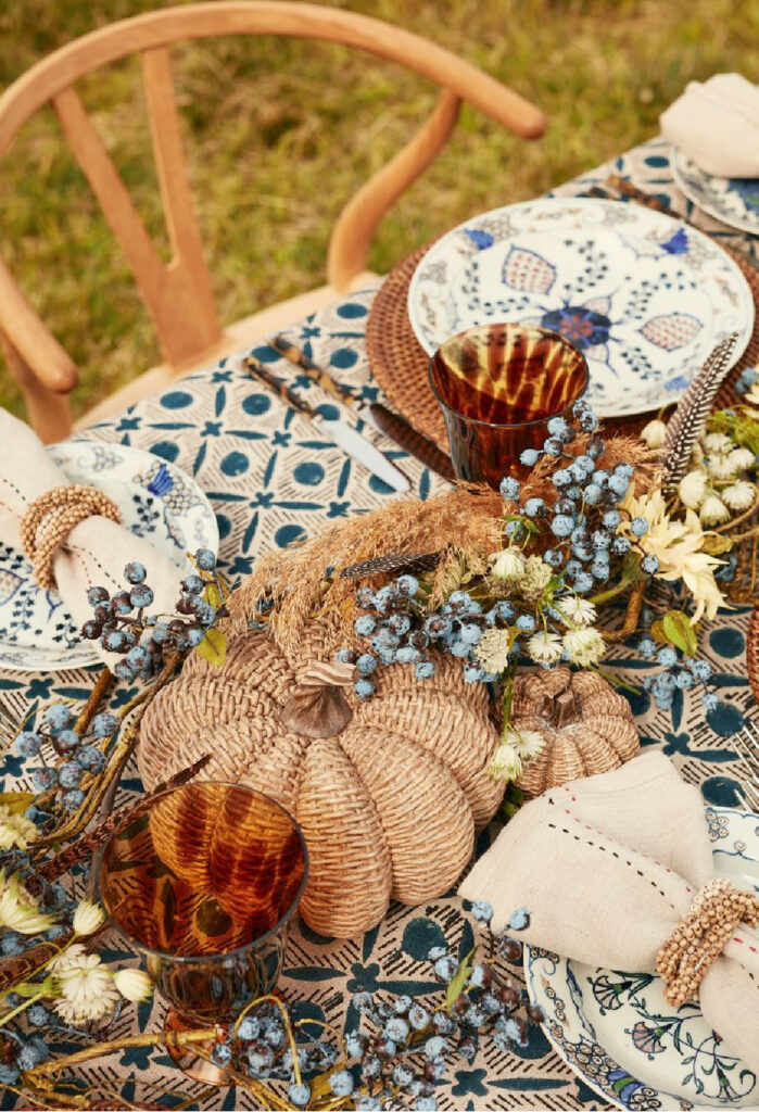 fabulous finds fall harvest tablescape