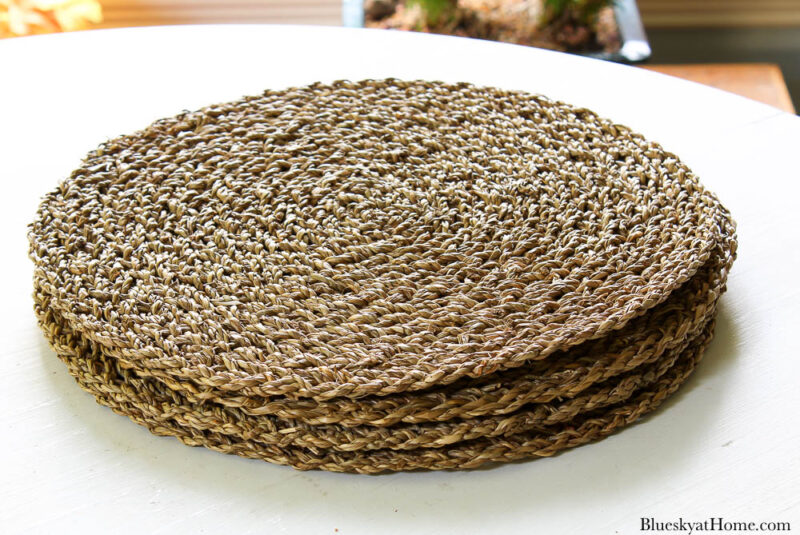 round woven placemats