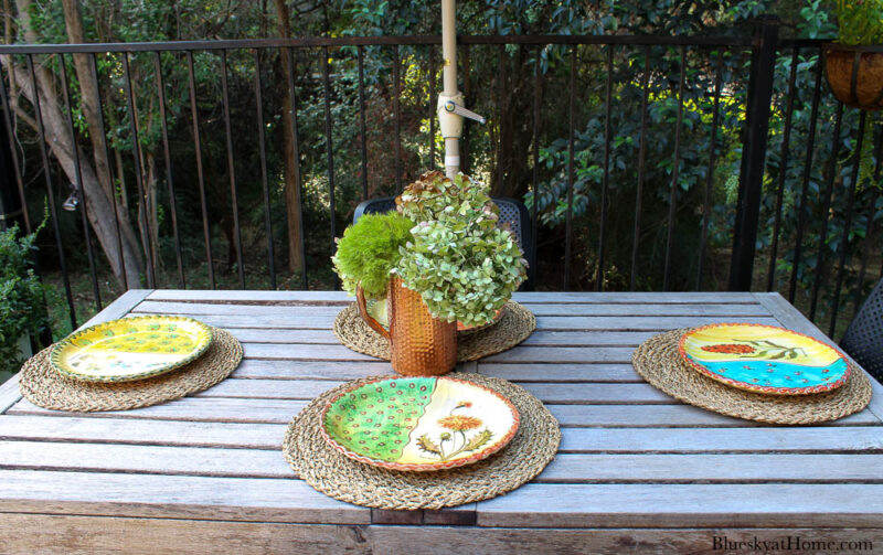 outdoor fall table setting