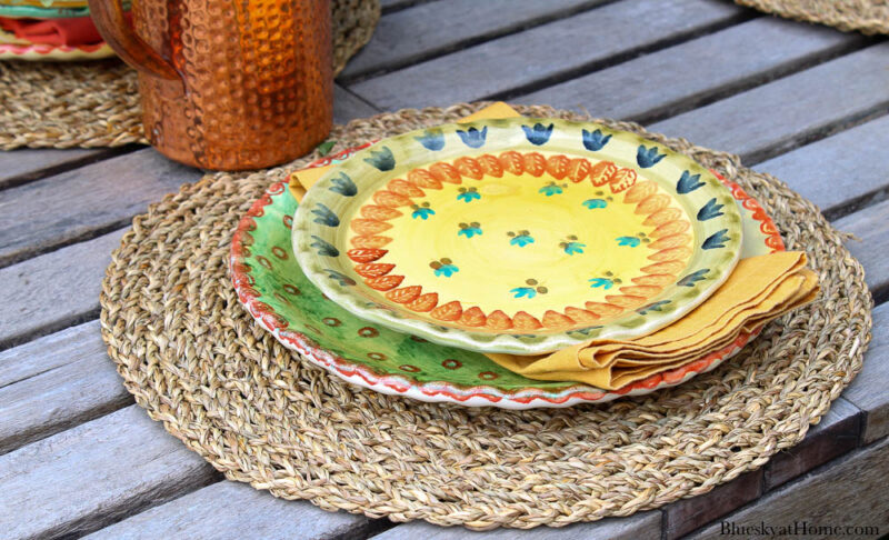outdoor fall table setting