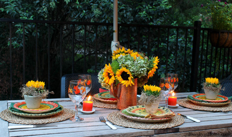 Outdoor Fall Tablescape