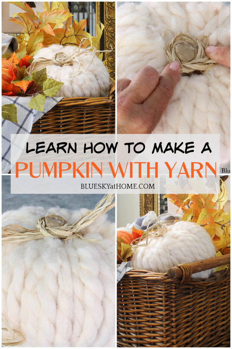 How to Decorate a Pumpkin with Yarn