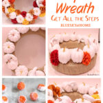 how to make a DIY pumpkin wreath
