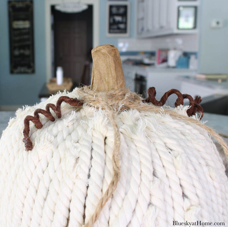 How to Decorate Pumpkins with Rope and Twine