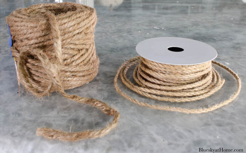 thick and thin jute twine