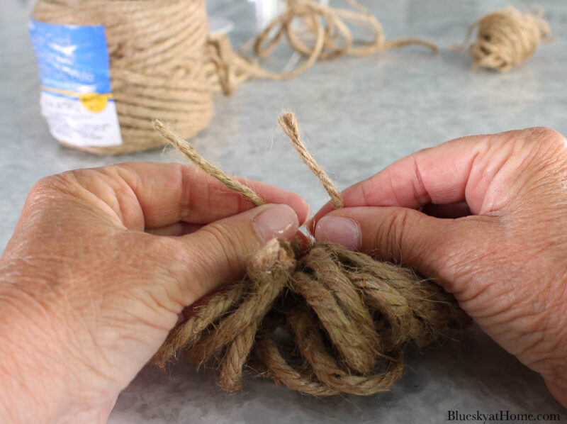 How to Decorate Pumpkins with Rope and Twine - Bluesky at Home