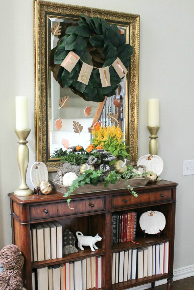 vintage style in fall decor