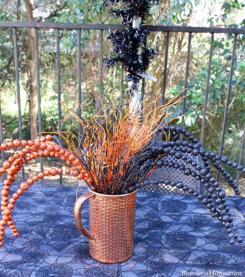 Halloween tablescape centerpiece