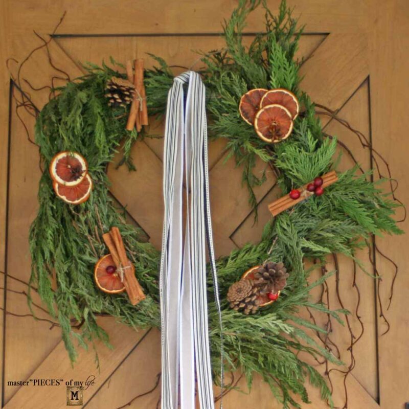 organic green DIY Christmas wreath
