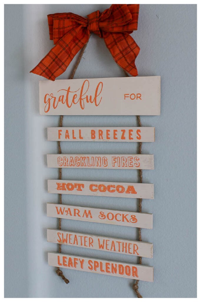 Thanksgiving wood sign