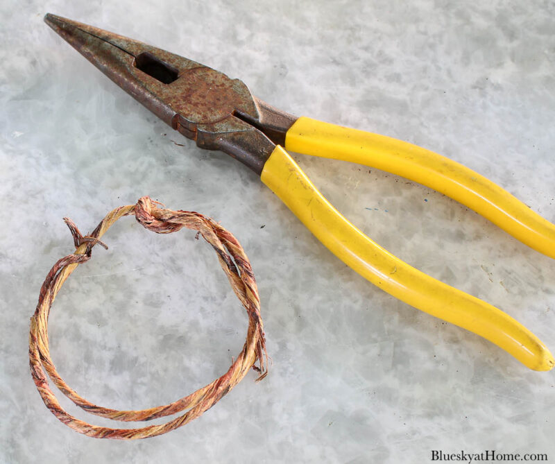 wire clippers and wired twine