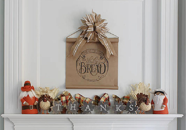 Easy Thankful Signs for your Thanksgiving Mantel
