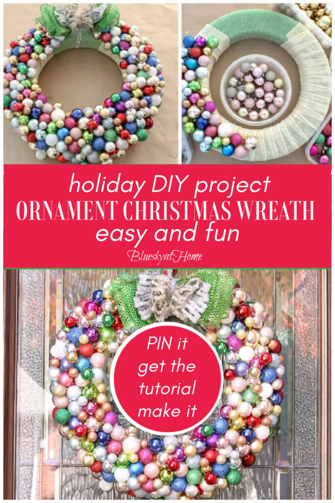 Tutorial Christmas Ornament Wreath 