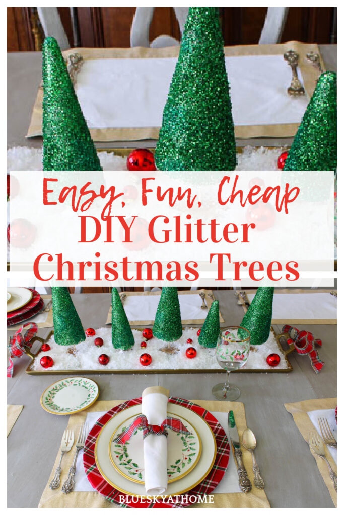 How to Make Glitter Christmas Trees
