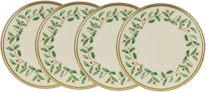 Lenox Holiday bread and butter plates