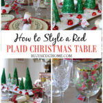 Red Plaid Christmas Table