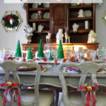 red plaid Christmas table PIN