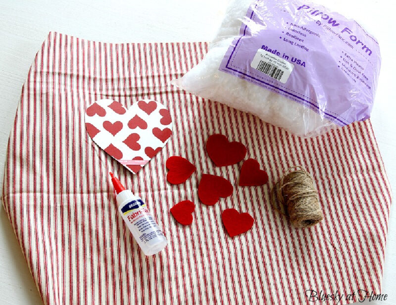 making red and white ticking hearts