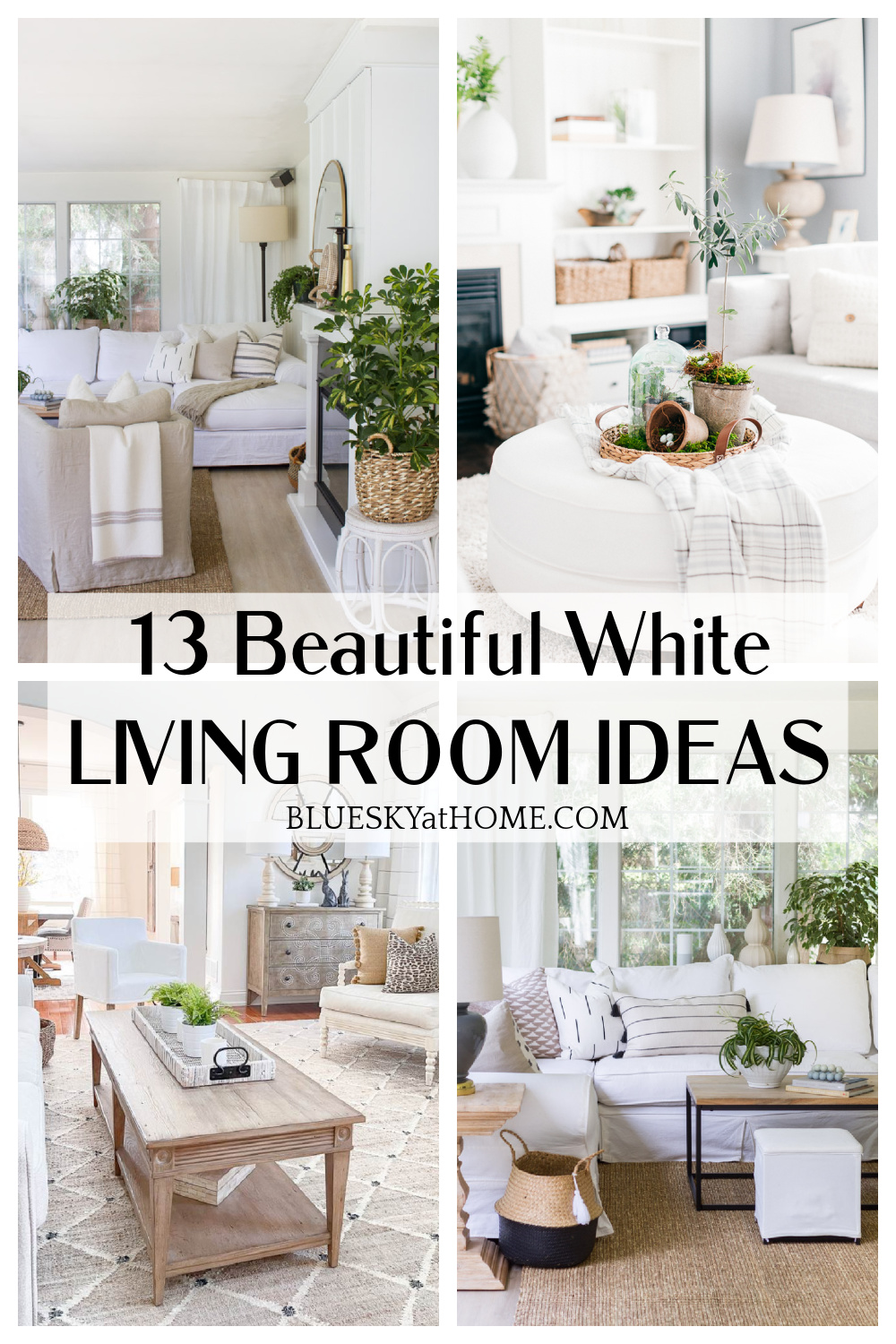 13 Beautiful White Living Room Ideas - Bluesky at Home