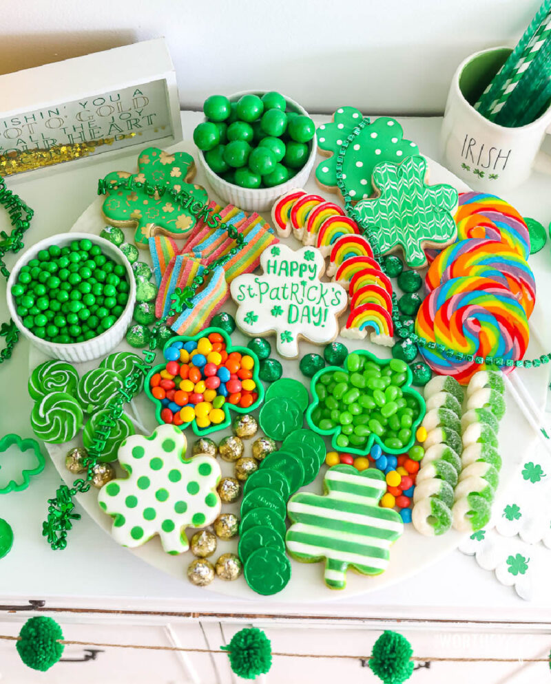 candy St. Patrick's Day board