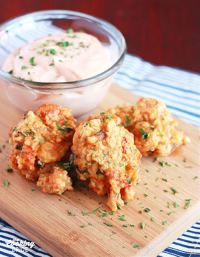 crawfish beignets