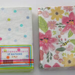 two packs of spring pastel napkins