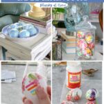 decoupage Easter eggs and balls