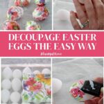 decoupage Easter eggs and balls