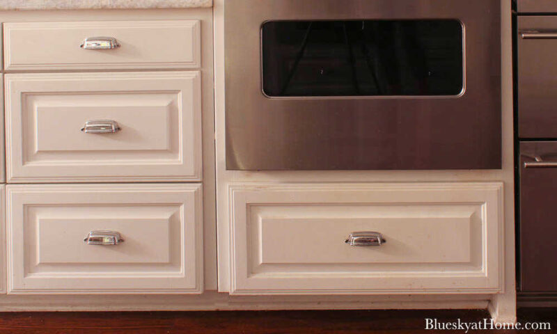 kitchen drawer below oven