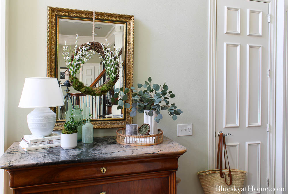 11 Steps to Create a Pretty Spring Entryway - Bluesky at Home