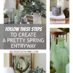create a pretty spring entryway