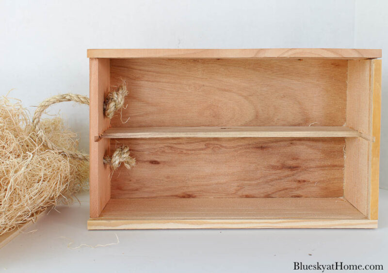 unpainted wood box