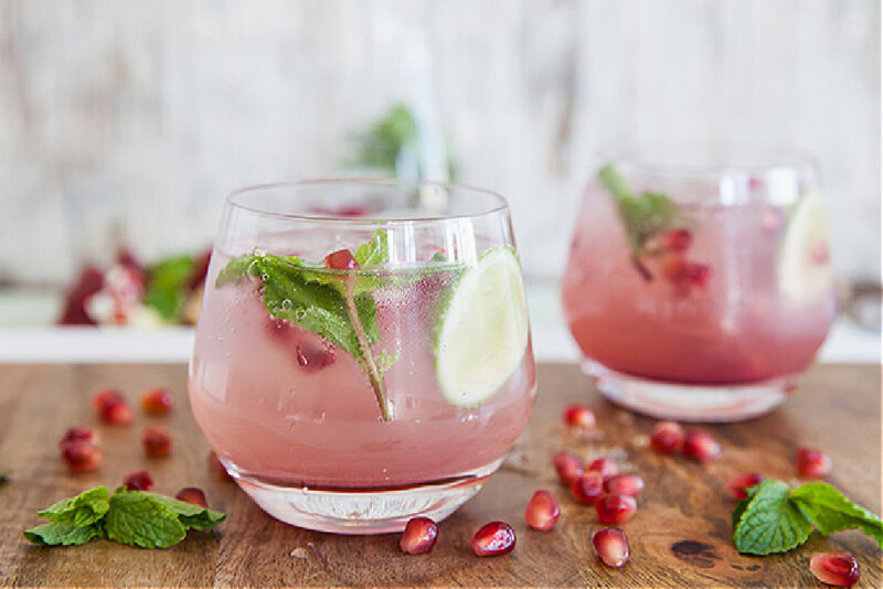 fabulous finds pomegranate gin cocktail