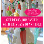easy Easter bunny tree graphic