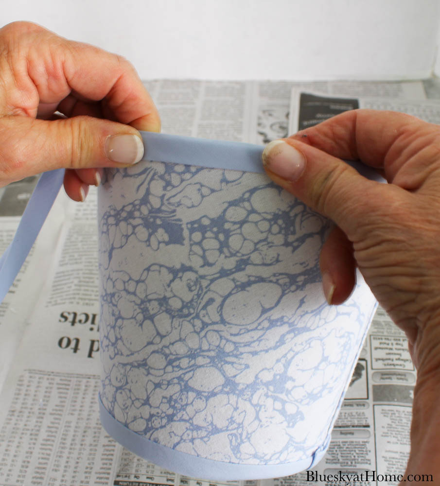 How to Cover a Lamp Shade with Fabric in 9 Steps Bluesky at Home