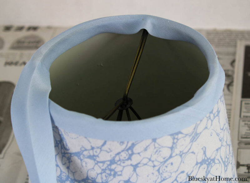How to Cover a Lamp Shade with Fabric