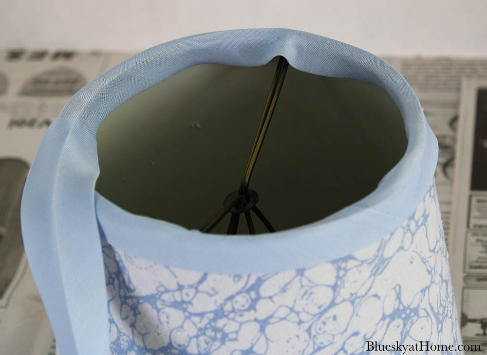 How to Cover a Lamp Shade with Fabric in 9 Steps Bluesky at Home