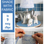 Cover a Lampshade with Fabric