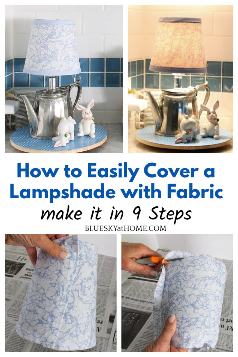 How to Cover a Lamp Shade with Fabric in 9 Steps Bluesky at Home