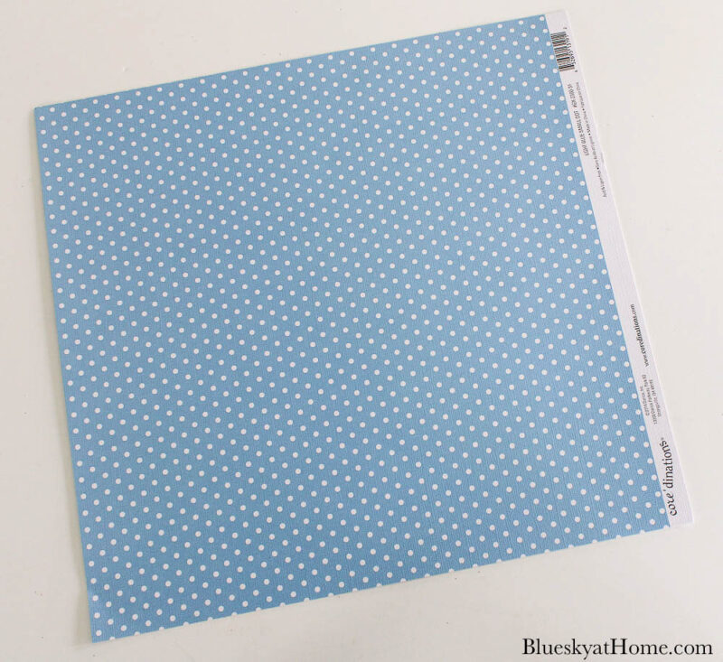 blue scrapbook paper