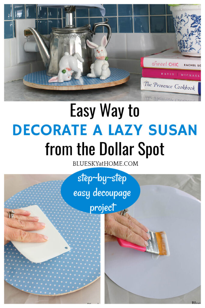 how to decorate a Lazy Susan