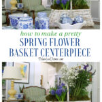 Spring Flower Basket Arrangement