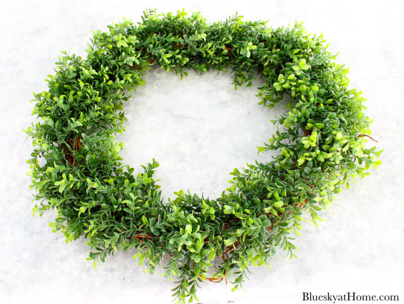 boxwood wreath for the front door