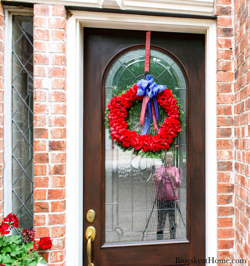 summer styled front door