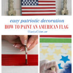 easy DIY American painted wood flag