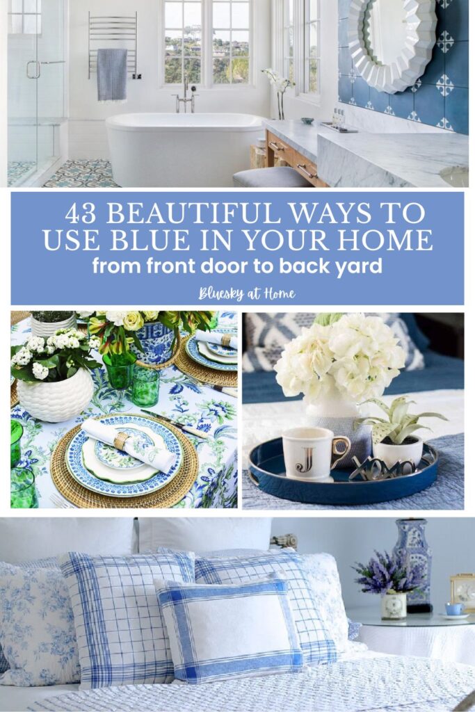 blue home decor idea graphics
