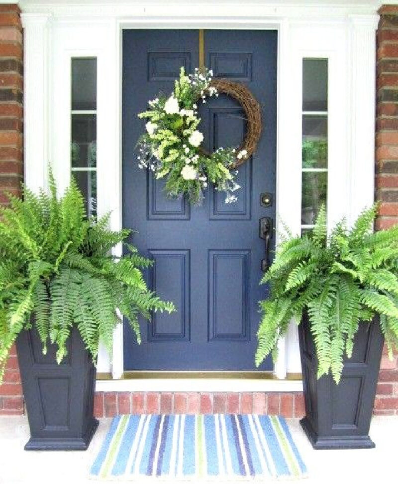 blue front door