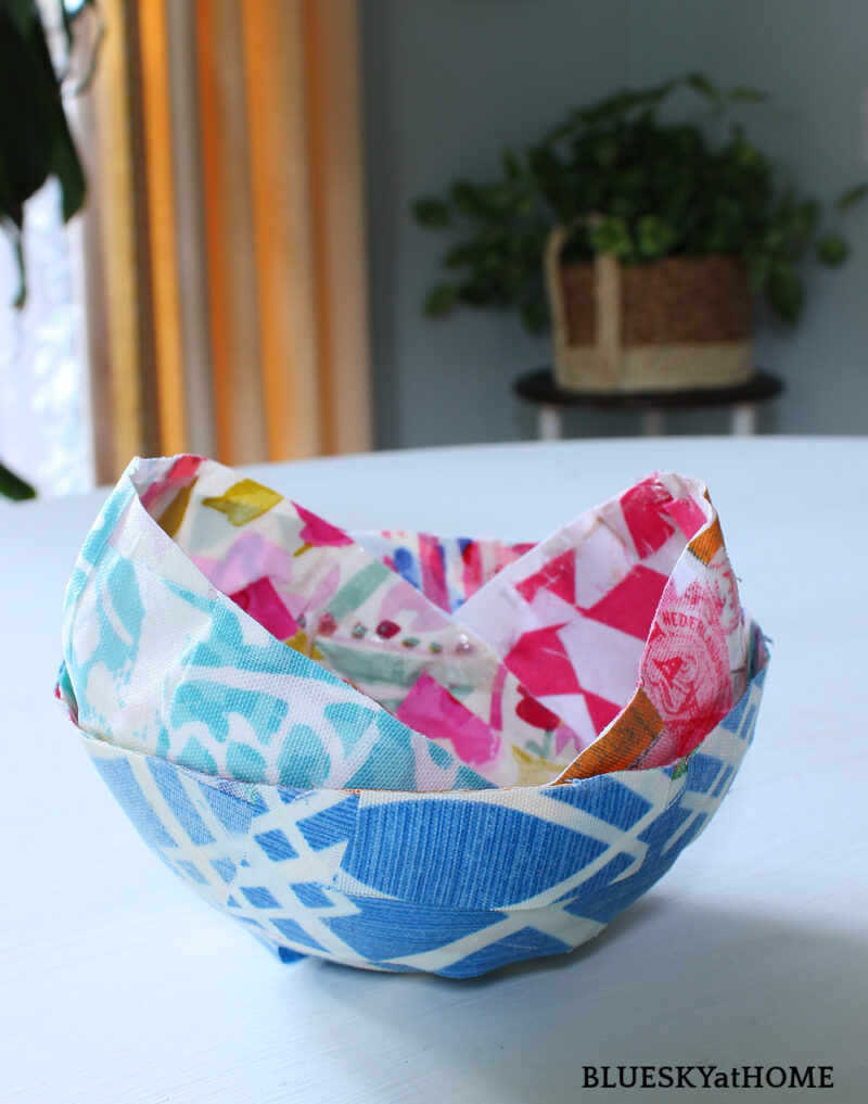 3 fabric bowls stacked