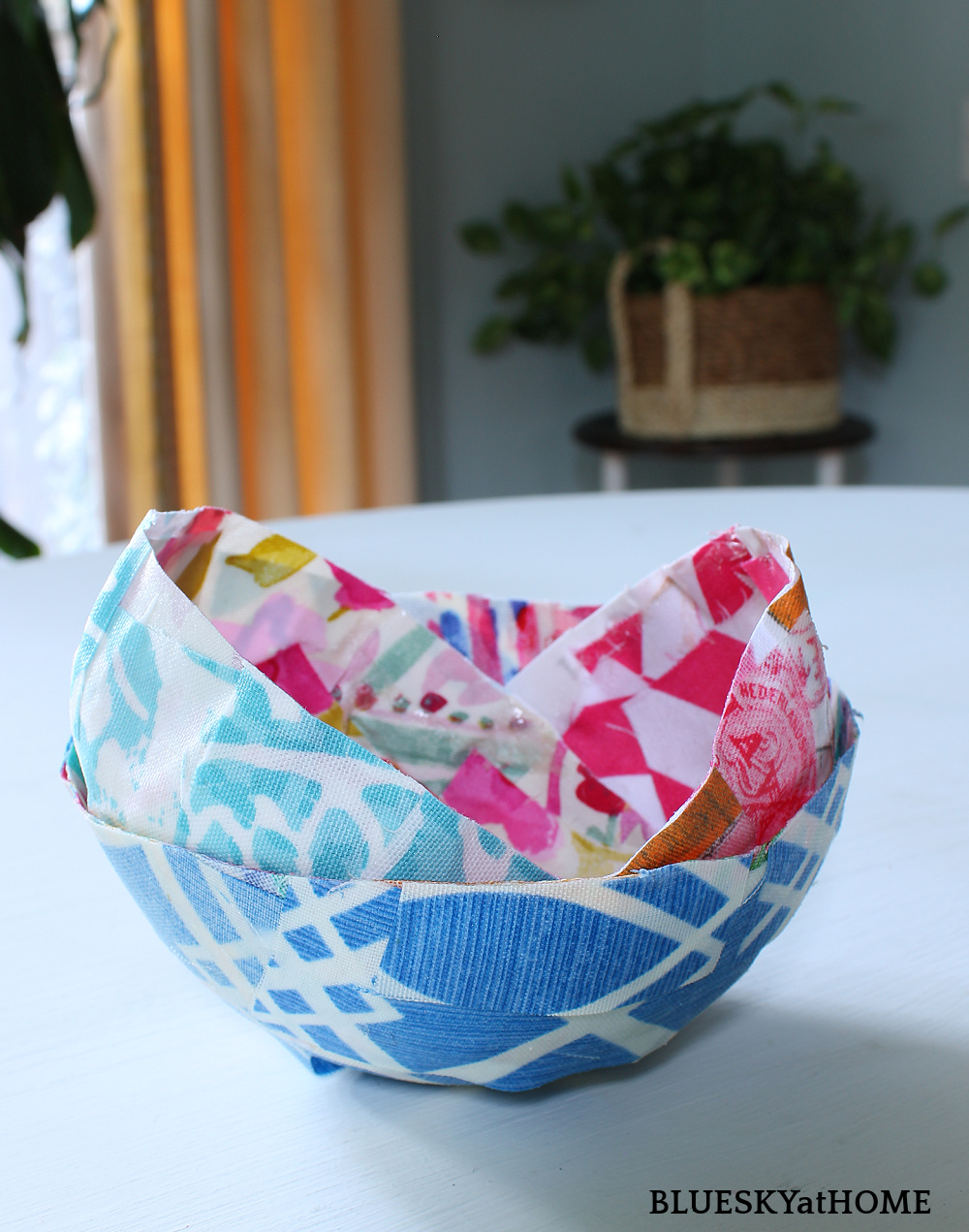 How To Make A Fabric Bowl With Mod Podge Bluesky At Home